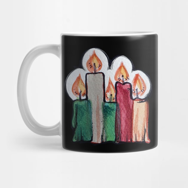 Yule Candles by bubbsnugg